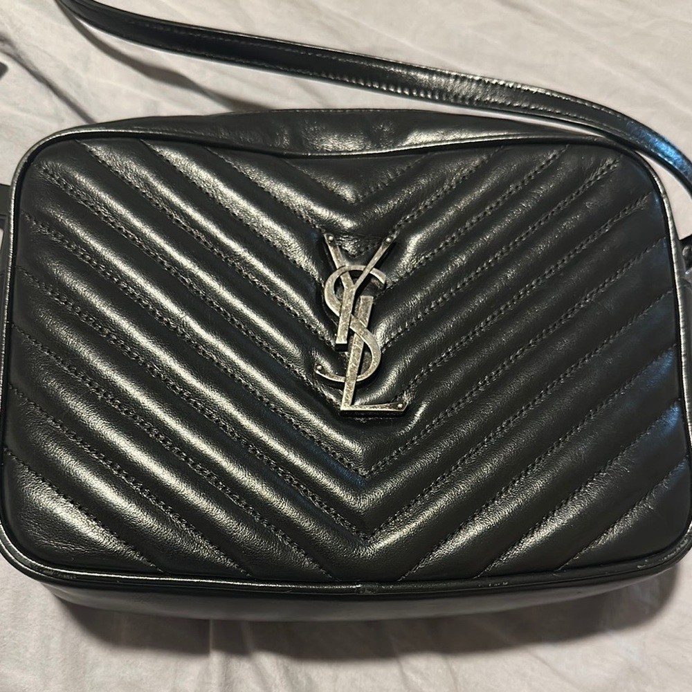 Yves Saint Laurent Black Quilted Crossbody Bag